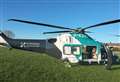 Air ambulance lands in Kent park