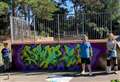 Youngsters revamp skate park with street art