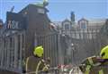 'Loud crash' as restaurant wall collapses 