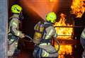 Barn goes up in flames