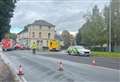 Supermarket delivery van involved in three-vehicle smash