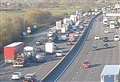 Broken down vehicle halts M25 traffic