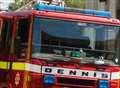 Balcony fire breaks out in flats 