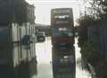 Flood causes traffic chaos