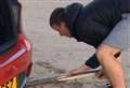 Brothers' selfie plan crumbles as car gets stuck on beach 