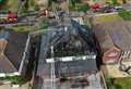 Huge roof fire sees eight crews fight the flame