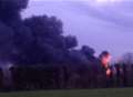 VIDEO: Six fire crews battle massive barn blaze