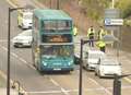 Man taken to hospital after being knocked down by bus