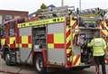 Sheds burn in garden fire