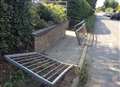 Lorry smashes into school pedestrian entrance