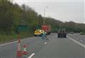 Lorry gets stuck on hill