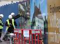 Cinema hoardings go up