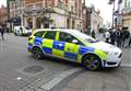 Police and dog unit seen outside McDonald's and Costa