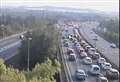 Lane closed after spillage on motorway