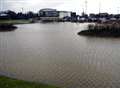 Leisure centre car park floods after heavy rain