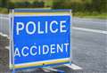 Crash partially blocks main road