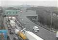 Two people injured as lorry and car crash on motorway