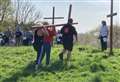 Celebrating Easter with crosses and bikes