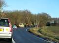 Road closed after car hits tree