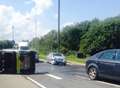 Road sweeper crash closes main road