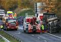 Aftermath of M2 lorry fire