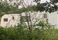 Caravan fire at site of controversial encampment