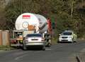 Car and tanker collide near Marden