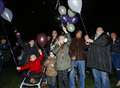 Lanterns light up sky in memory of dad