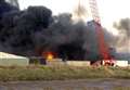 Gas explosion fears during scrap yard blaze