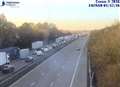 M20 traffic clears after long delays