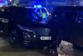 Stolen car crashes outside shopping centre 