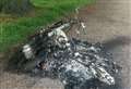 Burnt out moped prompts police probe