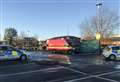 Man in his 70s dies in supermarket car fire