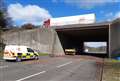 Driver suffers serious injuries after crashing into M20 bridge