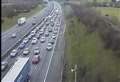 Long tailbacks after tunnel crash