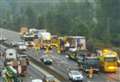 Long delays on M25 after lorry fire