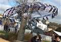 Amusement park visitors stranded on ride