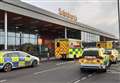 Air ambulance lands after incident at supermarket