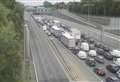 Hour-long delays as police stop traffic near Dartford Crossing