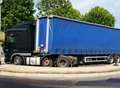 Broken down lorry blocks retail park