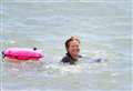 Actress completes four hour sea swim thanks to jelly beans