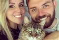 Newly weds delighted after missing moggie is found