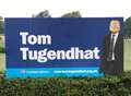 Mischievous vandals target election poster