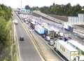 Tunnel traffic after broken down vehicle