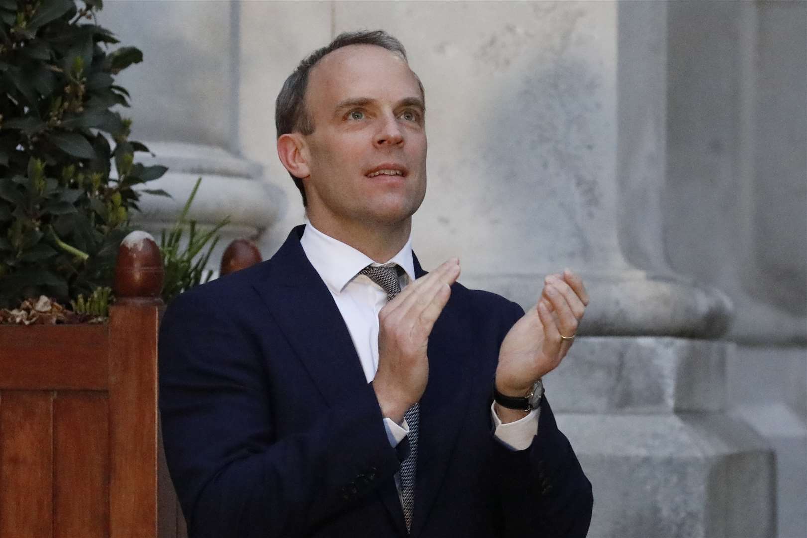 Dominic Raab is deputising for Boris Johnson (Tolga Akmen/PA)