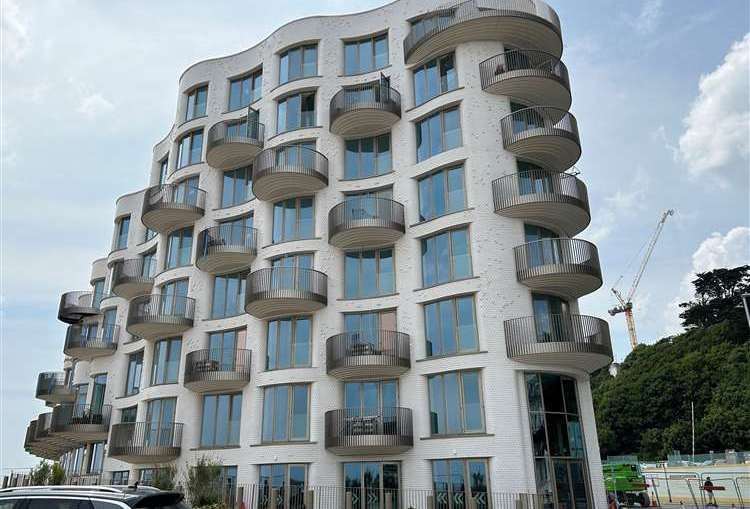 The Shoreline Crescent flats have already been built on Folkestone seafront