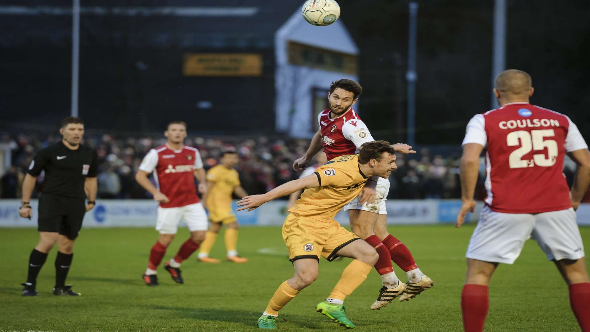 Dean Rance gets up above Jordan Higgs Picture: Andy Payton