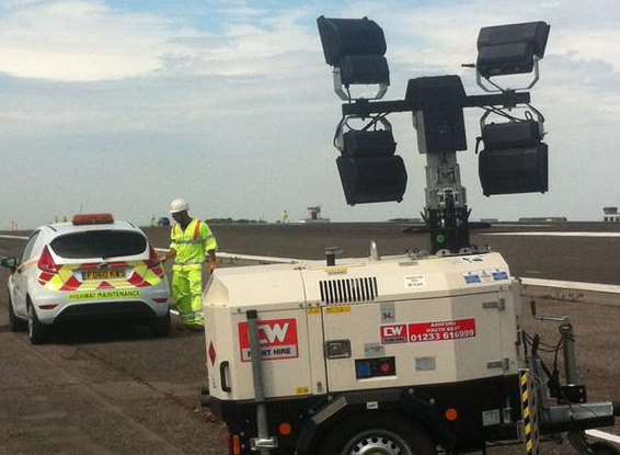 Workers getting Manston ready