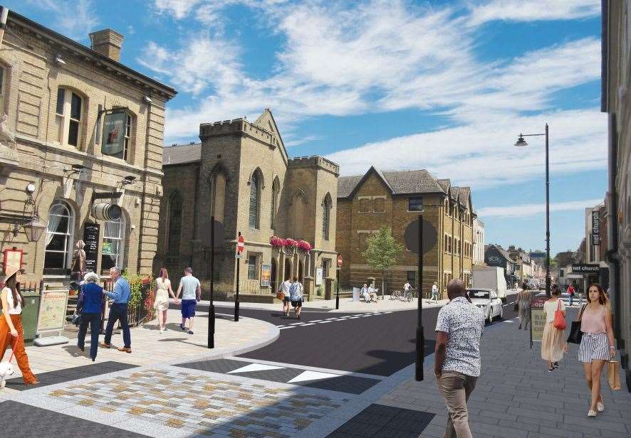 What Spital Street could look like following improvement works. Picture: Dartford Borough Council