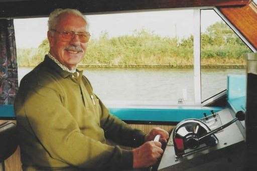 Lawrence also loved holidays at the Norfolk Broads, which included fishing all day. Picture: Lawrence Harbutt